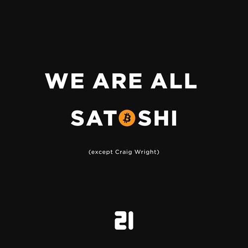 We are all Satoshi