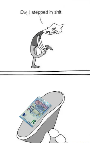 I stepped in shit