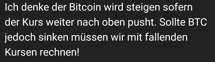 Meme  Bitcoin steigt oder nicht