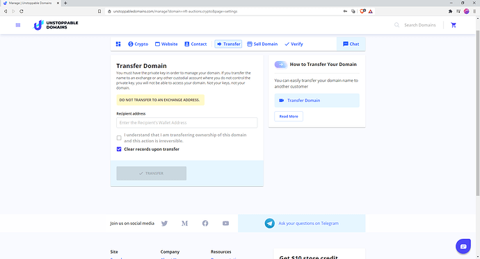 Manage _ Unstoppable Domains - Brave 12.11.2020 17_17_50