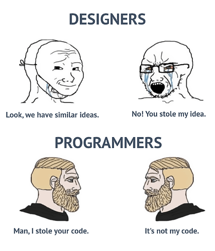 designers vs programmers stole ideas