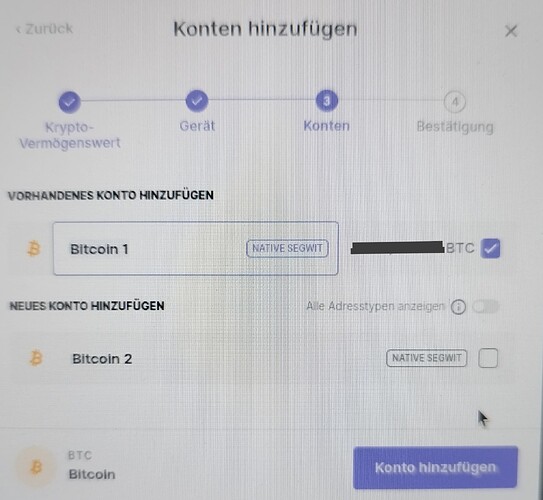 Dy-vorhandenes Kto hinzufügen