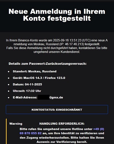 Binance-Phishing