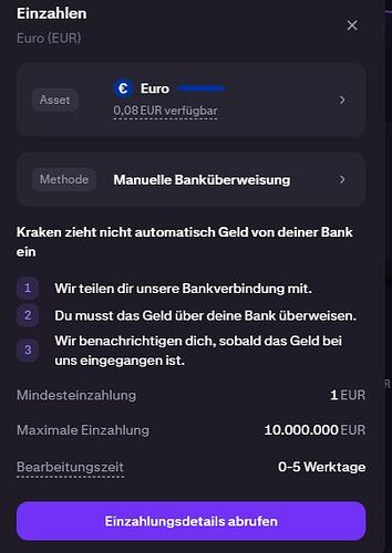 10 Mio EinzahlungsLimit