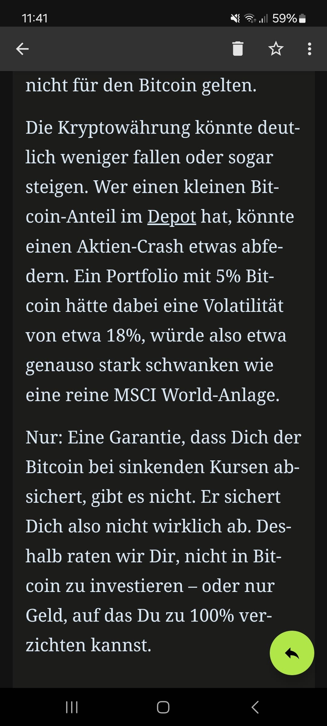 Finanztip rät von Bitcoin ab - Diskussionen - Blocktrainer Forum